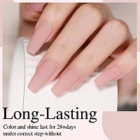 Shoyum Nude Pink Gel Nail Polish 15Ml Natural Neutral Gel Polish Color Soak Off U V Led Nail Lamp Gel Polish Nail Art Gel 051Oz