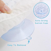 Anevna Bath Pillow Bathtub Pillowbath Pillows For Tub Neck And Back Support Bath Tub Pillow Headrest With Soft 4D Mesh Fabric