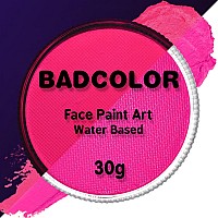 Neon Hot Pink Uv Face Body Paint30G1Oz Water Based Blacklight Fluorescent Glow Face Body Painting Color For Music Festivals