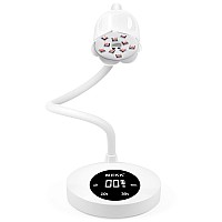 Mekk Uv Nail Lamp 30W Gooseneck Nail Lamp Mini Uv Light For Nails With Auto Sensor Flash Cure Lamp Gel Nails With Four Timers Uv