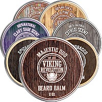 Viking Revolution Majestic Oud Beard Balm Beard Butter With Argan Oil Beard Softener For Men With Jojoba Oil Beard Moisturi