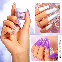 Rosalind 29Pcs Dip Nails Powder Starter Kit 20 Pastel Color Dip Powder Nail Kit Nude Purple Glitter Series Nail Dip Powder Colo