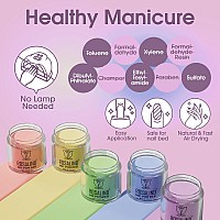 Rosalind 29Pcs Dip Nails Powder Starter Kit 20 Pastel Color Dip Powder Nail Kit Nude Purple Glitter Series Nail Dip Powder Colo