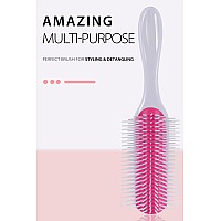 Hair Brush For Women Men Curly Wet Or Dry Hair Classic Detangling Brushes 9 Row For Natural Thick Hair Blow Styling Separating