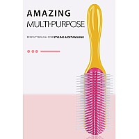 Hair Brush For Women Men Curly Wet Or Dry Hair Classic Detangling Brushes 9 Row For Natural Thick Hair Blow Styling Separating