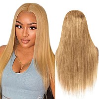 Lzgye Honey Blonde Lace Front Wig Human Hair 27 Color Straight Lace Frontal Wigs 13X4 Hd Transparent Glueless Lace Wig Pre Pluc