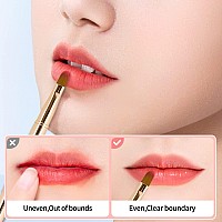 Unaone 2 Pack Lip Brush For Lipstick Retractable Lip Brushes Dualended Makeup Brush For Lipstick Lip Gloss Include Lid