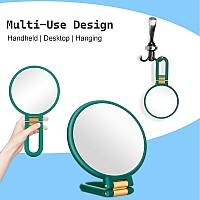 Sifolo 30X Magnifying Mirror Travel Hand Mirrors With Handle Double Side Handheld Mirror With 1X 30X Magnification Adjustab