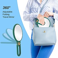 Sifolo 30X Magnifying Mirror Travel Hand Mirrors With Handle Double Side Handheld Mirror With 1X 30X Magnification Adjustab