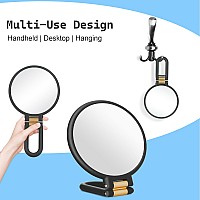 Sifolo 30X Magnifying Mirror Travel Hand Mirrors With Handle Double Side Handheld Mirror With 1X 30X Magnification Adjustab