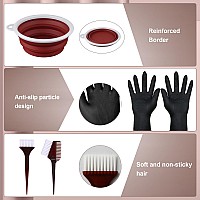 Sofye Hair Dye Kit 30 Pcs Hair Coloring Kit Hair Dye Brush And Bowl Set With Tinting Bowl Ear Cover Gloves Diy Salon Hair Pa