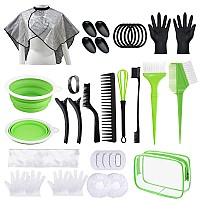 Sofye Hair Dye Kit 30 Pcs Hair Coloring Kit Hair Dye Brush And Bowl Set With Tinting Bowl Ear Cover Gloves Diy Salon Hair Pa