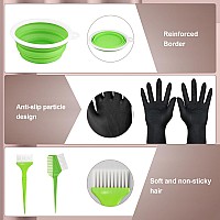 Sofye Hair Dye Kit 30 Pcs Hair Coloring Kit Hair Dye Brush And Bowl Set With Tinting Bowl Ear Cover Gloves Diy Salon Hair Pa