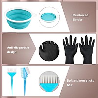 Sofye Hair Dye Kit 30 Pcs Hair Coloring Kit Hair Dye Brush And Bowl Set With Tinting Bowl Ear Cover Gloves Diy Salon Hair Pa