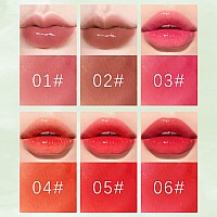 6 Colors Lip Tint Stain Setkorean Velvet Water Lip Tintnatural Lip And Cheek Tint Long Lasting Nonstick Cup Waterproof Lip T