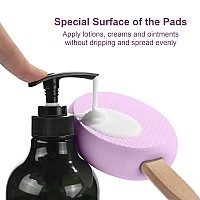 Amazerbath Lotion Applicator For Back Feet 4 Replaceable Pads With 1 Long Handled Back Sunscreen Applicator For Elderly Wome