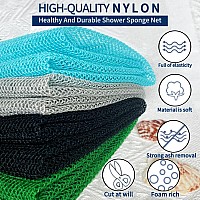 African Exfoliating Net African Net Sponge Nylon African Bathing Sponge Net African Net Long Net Bath Sponge Shower Body Scru