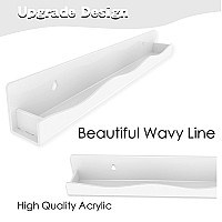 Ymvv 15 Nail Polish Rack Wall Mounted Shelf6 Pack White Acrylic Nail Polish Organizer Nail Supplies For Nail Techsgreat Displ