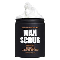 Body Prescriptions Body Scrub For Men Ultimate Exfoliating Scrub Infused With Mahogany Mens Body Wash In Jar With Twist Top 2