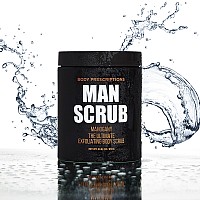 Body Prescriptions Body Scrub For Men Ultimate Exfoliating Scrub Infused With Mahogany Mens Body Wash In Jar With Twist Top 2