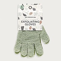 2 Pack Exfoliating Gloves Infused With Vitamin C For Bath Or Shower 4 Textured Gloves Loofah Shower And Spa Exfoliators For W