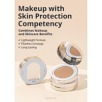 Missha Glow Cushion No25 Warm Beige For Natural Skin Radiant Moisturizing Skin With Buildable Coverage