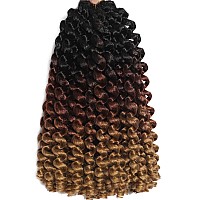 12Inch 2X Ringlet Wand Curl Crochet Hair 60 Strands Pre Looped Jamaican Bounce Crochet Hair Extensions Crochet Braiding Hair 12