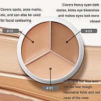 6 Colors Correcting Concealer Palette Makeup Cream Contour Palette With Brush Contouring Foundation Highlighting Concealer Pal