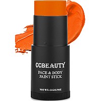 Ccbeauty Orange Eye Black Baseball Face Body Paint Stick Oil Eyeblack Colors For Sports Softball Football Hypoallergenic Kids