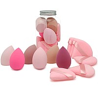 66 Professional Makeup Sponge Set 276 Inch Portable Soft Sponge Setting Face Puffs Multicolor Makeup Blending Sponge Cosmetic