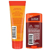 Mando Bourbon Leather Body Deodorant 72 Hour Odor Control Aluminum Free Baking Soda Free 30 Oz Tube And 26 Oz Solid Stic