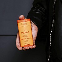 Mando Bourbon Leather Body Deodorant 72 Hour Odor Control Aluminum Free Baking Soda Free 30 Oz Tube And 26 Oz Solid Stic