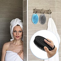 3 Pack Silicone Body Scrubber Exfoliating Body Scrubber Soft Silicone Loofah For Women Men Body Scrubber Fit For Sensitive An