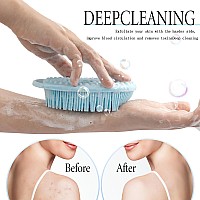 3 Pack Silicone Body Scrubber Exfoliating Body Scrubber Soft Silicone Loofah For Women Men Body Scrubber Fit For Sensitive An