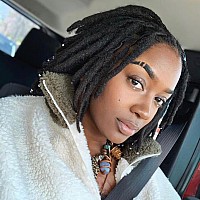 100 Real Human Hair Loc Extensions Full Handmade Permanent Locs For Women Men 30 Strands Of 4 Inch 04Cm Thickness Dreadlock Ex