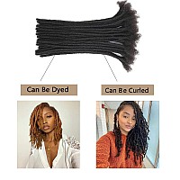 100 Real Human Hair Loc Extensions Full Handmade Permanent Locs For Women Men 30 Strands Of 4 Inch 04Cm Thickness Dreadlock Ex