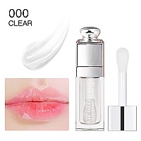 Hydrating Lip Glow Oil Lip Oil Gloss Transparent Toot Tinted Nourishing Long Lasting Repairing Lightening Lip Lines Clear 02