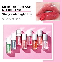 Hydrating Lip Glow Oil Lip Oil Gloss Transparent Toot Tinted Nourishing Long Lasting Repairing Lightening Lip Lines Clear 02