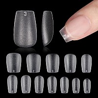 Gaoy Extra Short Coffin Fake Nail Tips 360Pcs Matte Soft Gel X Nail Tips 12 Sizes Full Cover Acrylic False Press On Nails Tips