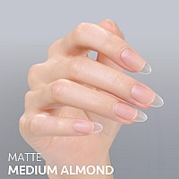 Gaoy Medium Almond Fake Nail Tips 360Pcs Matte Soft Gel X Nail Tips 13 Sizes Full Cover Acrylic False Press On Nails Tips Nai