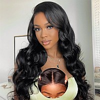 Aaliweya 5X5 Wear And Go Glueless Wigs Human Hair Pre Plucked Pre Cut 5X5 Hd Body Wave Lace Closure Wigs For Women 180 Density R