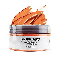 Sovoncare Orange Temporary Hair Wax Color Professional Styling Pomades Natural Hairstyle Clay For Men Women Christmas Cosplay