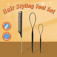 Small Hair Ties Set 2000 Pcs Rubber Bands With Organizer Box 7 Natural Colors Clearblackbrown Rat Tail Comb Included Tsma