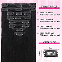 Clip In Hair Extensions 90G Straight Hair 100 Human Hair Extensions Remy Human Hair Clip In Hair Extensions 8Pcs Per Set With 1