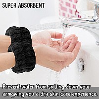 Ceretia Face Wash Set Headband Wristbands With Holder Microfiber Absorbent Spa Wrist Towels