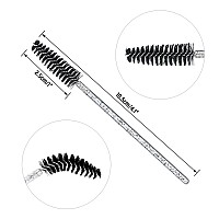 Gcqq 200Pcs Crystal Mascara Wands Disposable Eyelash Eyebrow Spoolie Benable And Lightweight Eyelash Brush Mascara Brushes Fo