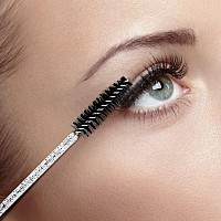 Gcqq 200Pcs Crystal Mascara Wands Disposable Eyelash Eyebrow Spoolie Benable And Lightweight Eyelash Brush Mascara Brushes Fo