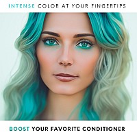 Watercolors Teal Base Drops - 4 oz Water-Based Hair Dye