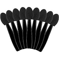 Gcqq 50Pcs Eyeshadow Applicators Doubleside Black Eye Shadow Brushes Short Sponge Eyeshadow Applicator Reusable Eyeshadow Ap