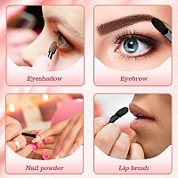 Gcqq 50Pcs Eyeshadow Applicators Dual Head Black Eye Shadow Brushes Sponge Eyeshadow Applicator Double Side 216 Professiona